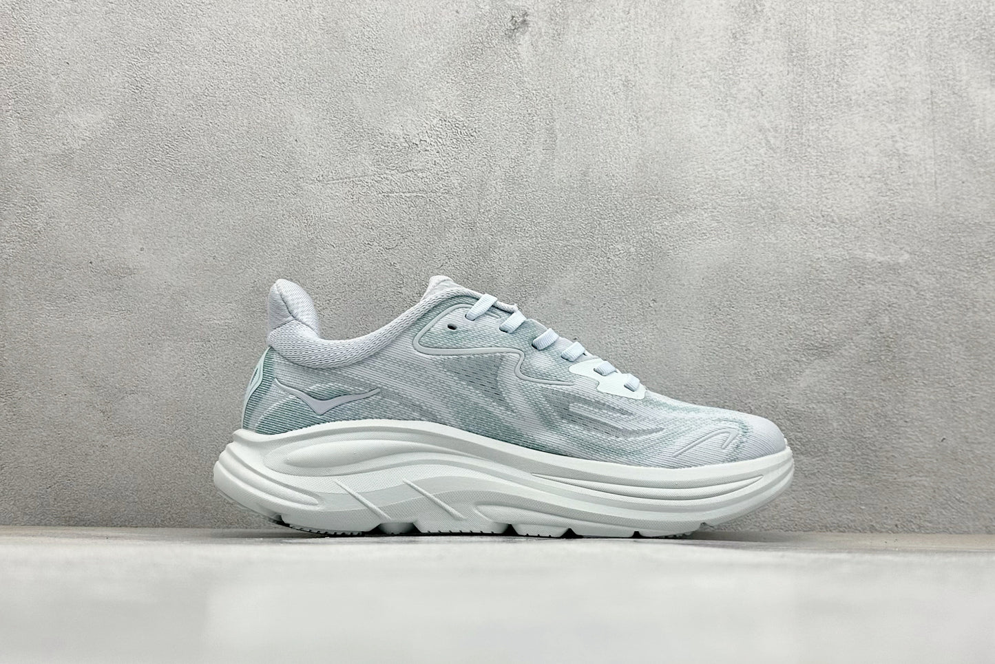 HOKA Clifton 10 Light Sage White Cushioned Road Running Sneakers