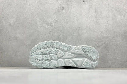 HOKA Clifton 10 Light Sage White Cushioned Road Running Sneakers