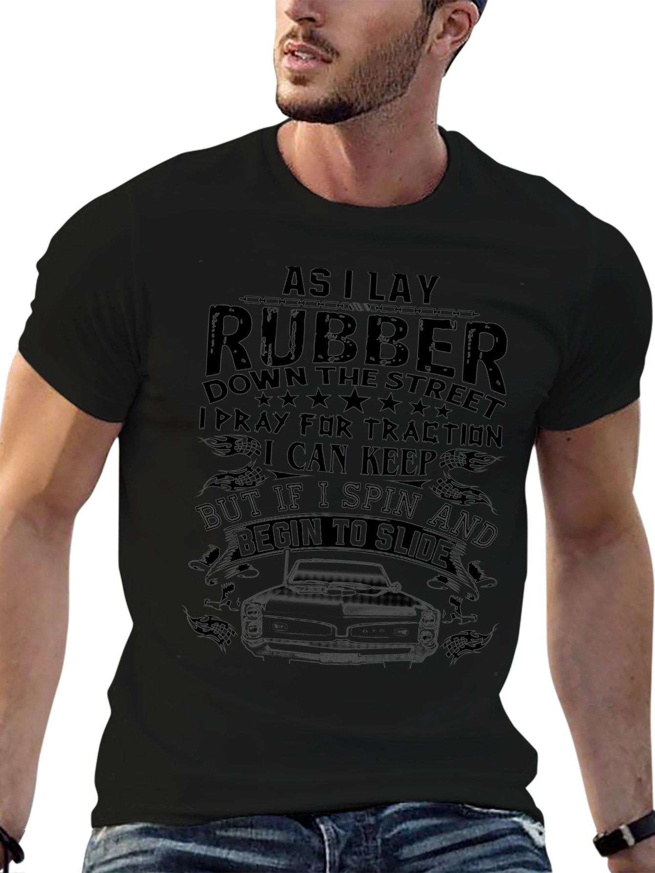 As I Lay Rubber T-Shirt Car Enthusiast Gift