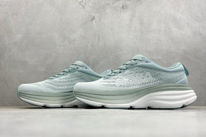 HOKA Bondi 8 Mint Green Gradient Running Sneaker