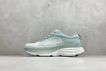HOKA Bondi 8 Mint Green Gradient Running Sneaker