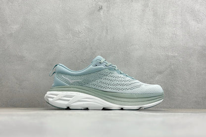 HOKA Bondi 8 Mint Green Gradient Running Sneaker