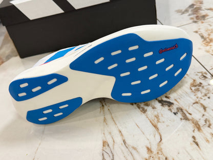 Adidas Adizero Evo SL Running Shoes (White/Blue/Red)