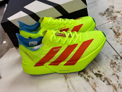 adidas Adizero Adios Pro 4 Running Shoes - Lucid Lemon / Spark Orange / Blue Fusion