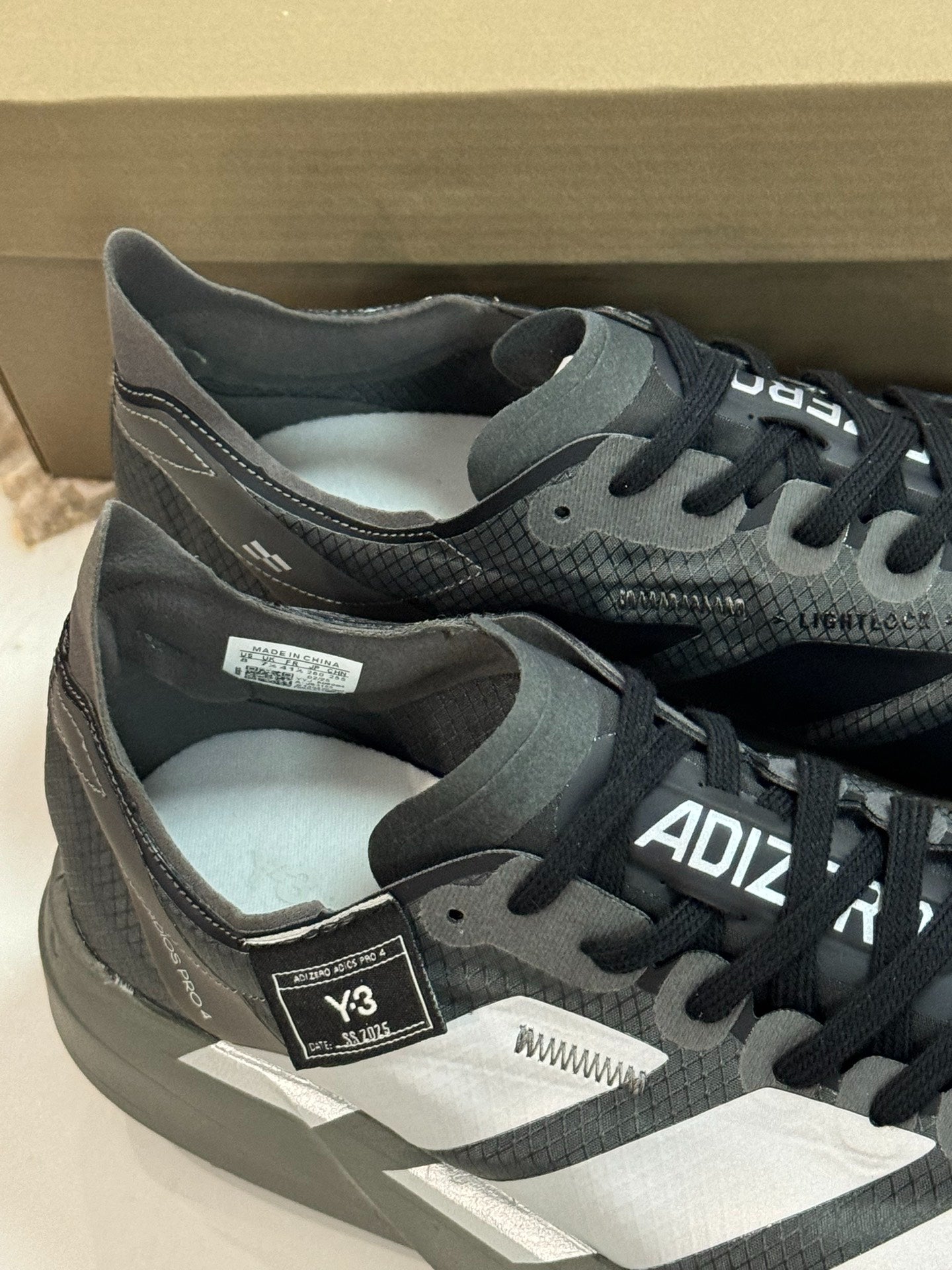adidas Y-3 Adios Pro 4 Running Shoes - Core Black / Solid Grey