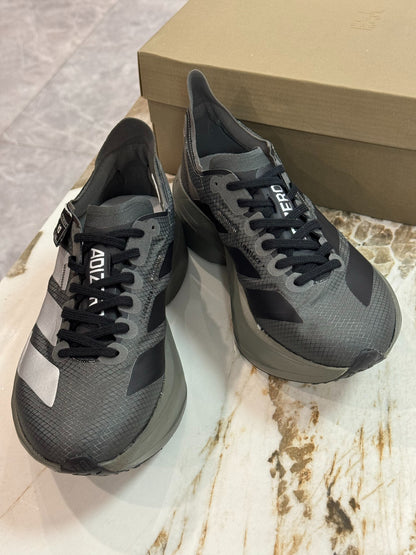 adidas Y-3 Adios Pro 4 Running Shoes - Core Black / Solid Grey