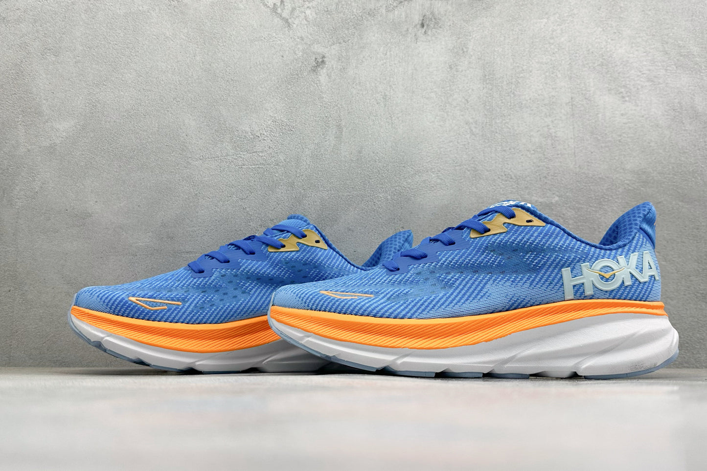 HOKA Clifton 9  Coastal Sky/All Aboard Running Shoe