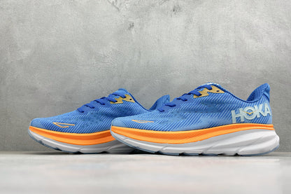 HOKA Clifton 9  Coastal Sky/All Aboard Running Shoe