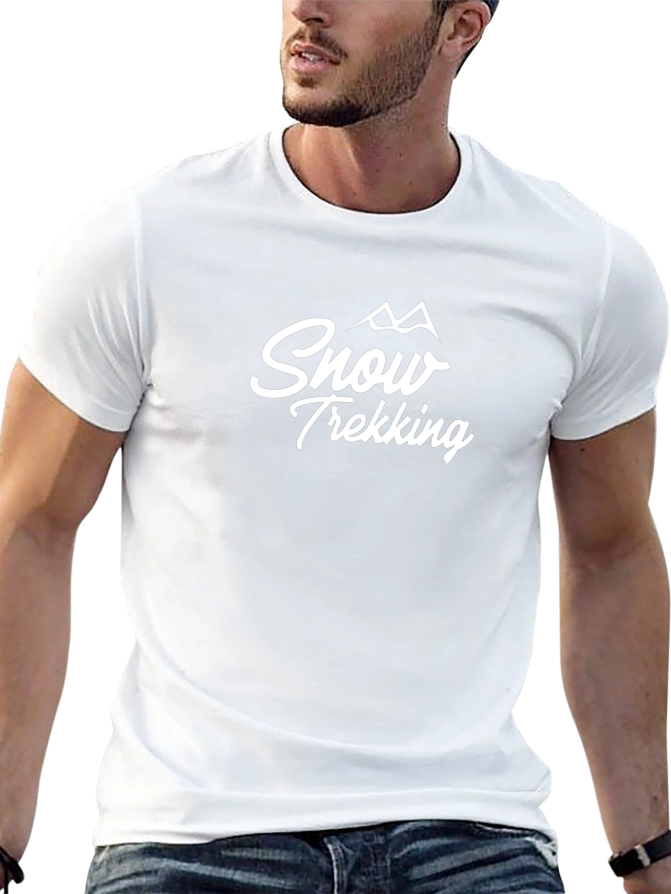 Snow Trekking Graphic Tee - Black