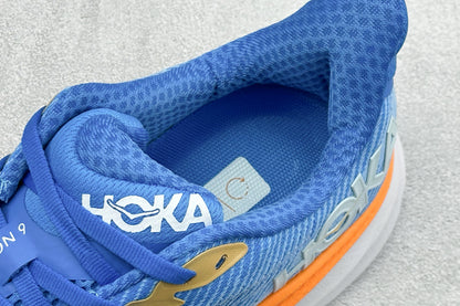 HOKA Clifton 9  Coastal Sky/All Aboard Running Shoe