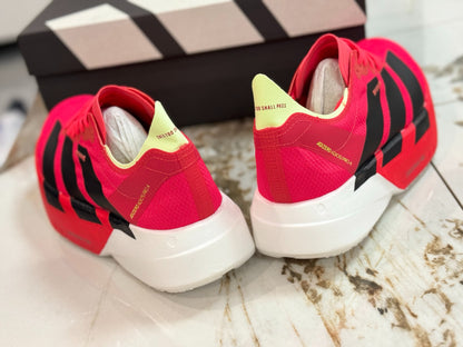 adidas Adizero Adios Pro 4 Running Shoes - Lucid Pink / Lucid Orange / Iron Metallic