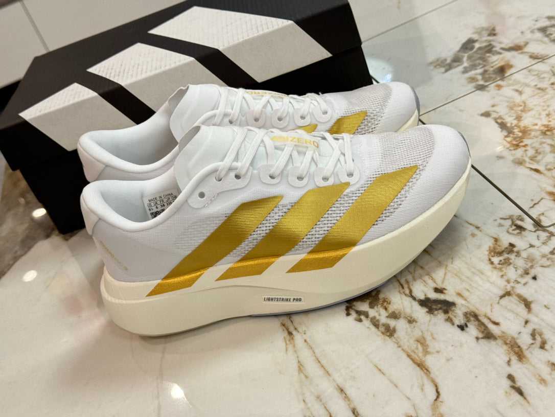 adidas Adizero Evo SL Woven "White Matte Gold"