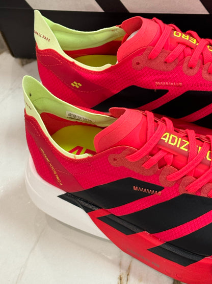 adidas Adizero Adios Pro 4 Running Shoes - Lucid Pink / Lucid Orange / Iron Metallic