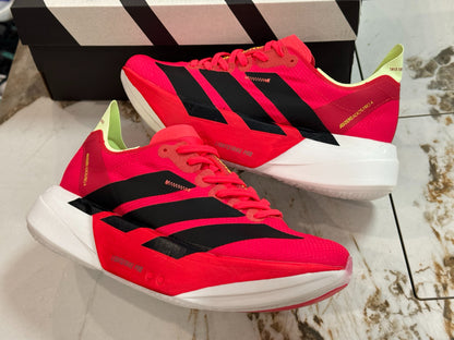 adidas Adizero Adios Pro 4 Running Shoes - Lucid Pink / Lucid Orange / Iron Metallic