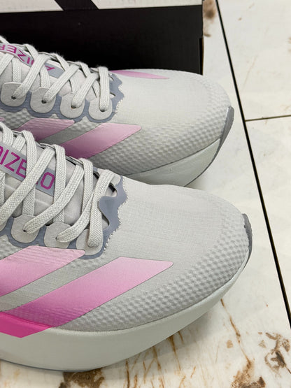 adidas Adizero Evo SL Running Shoes - Grey Two / Lucid Fuchsia