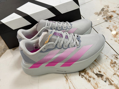 adidas Adizero Evo SL Running Shoes - Grey Two / Lucid Fuchsia