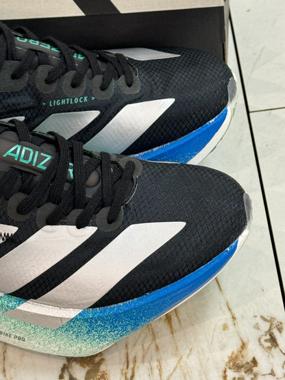 adidas Adizero Adios Pro 4 Running Shoes - Core Black / Matte Silver / Glory Green