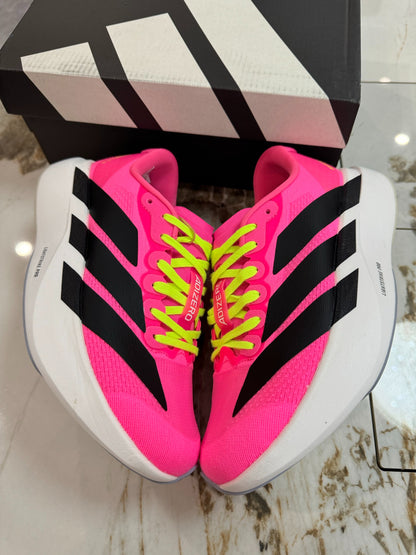 adidas Unisex Adizero Evo SL Running Shoes Lucid Pink