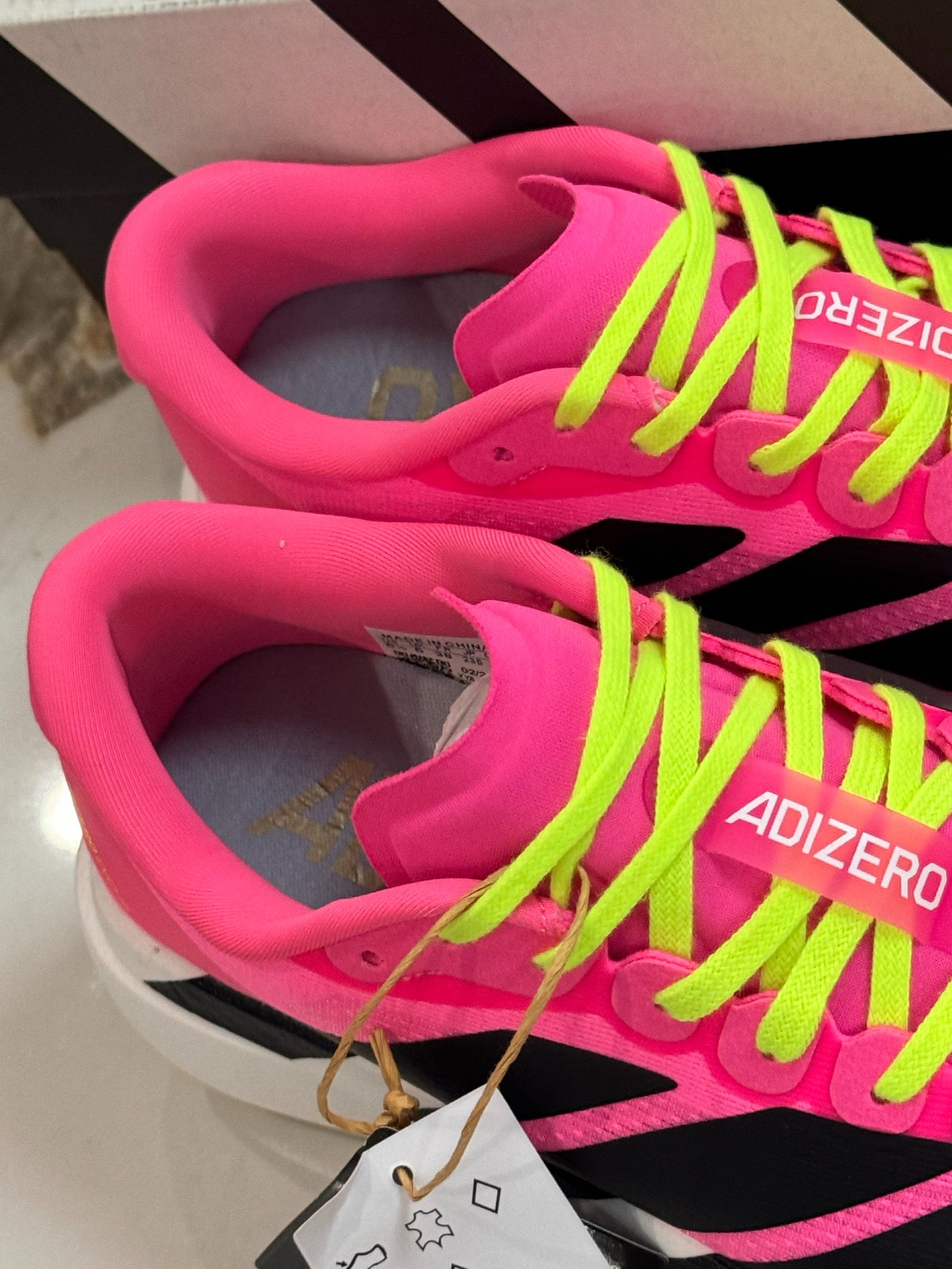 adidas Unisex Adizero Evo SL Running Shoes Lucid Pink