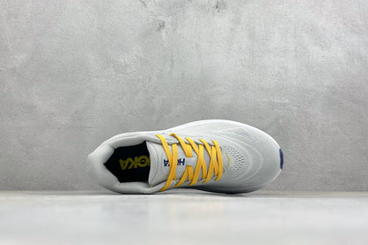 HOKA Arahi 8 Grey Mustard Stability Road Running Shoes