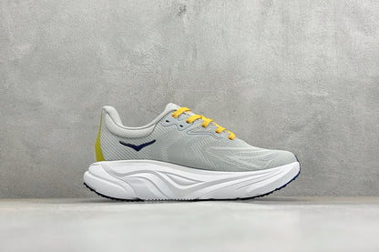 HOKA Arahi 8 Grey Mustard Stability Road Running Shoes