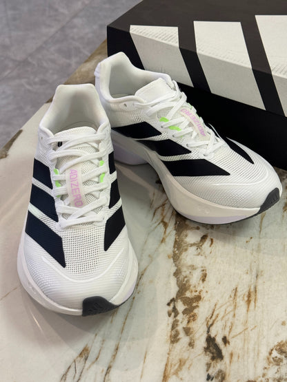 adidas Adizero Boston 13 "Cloud White / Spark Lime"