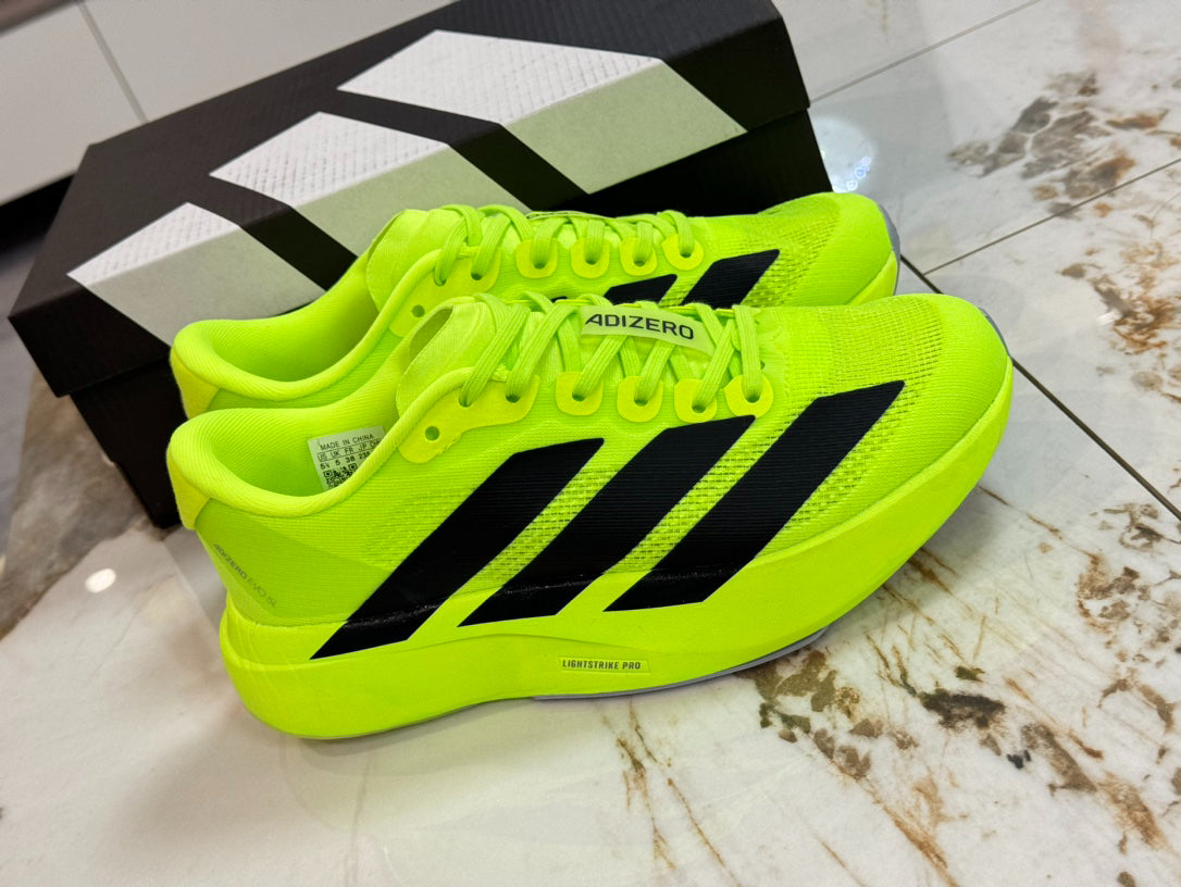 adidas Adizero Evo SL Running Shoes - Lucid Lemon / Core Black