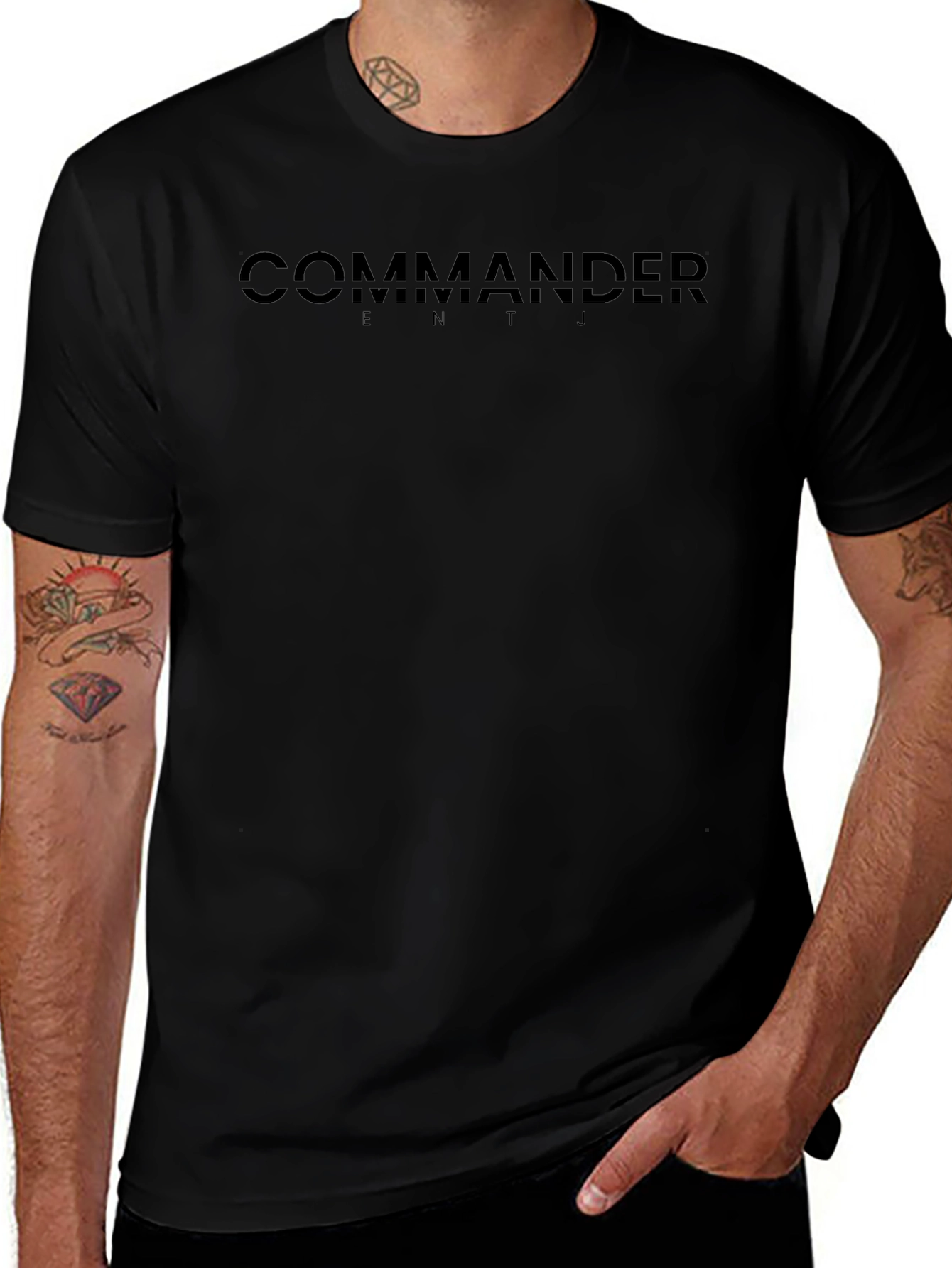 Commander ENTJ Black T-Shirt