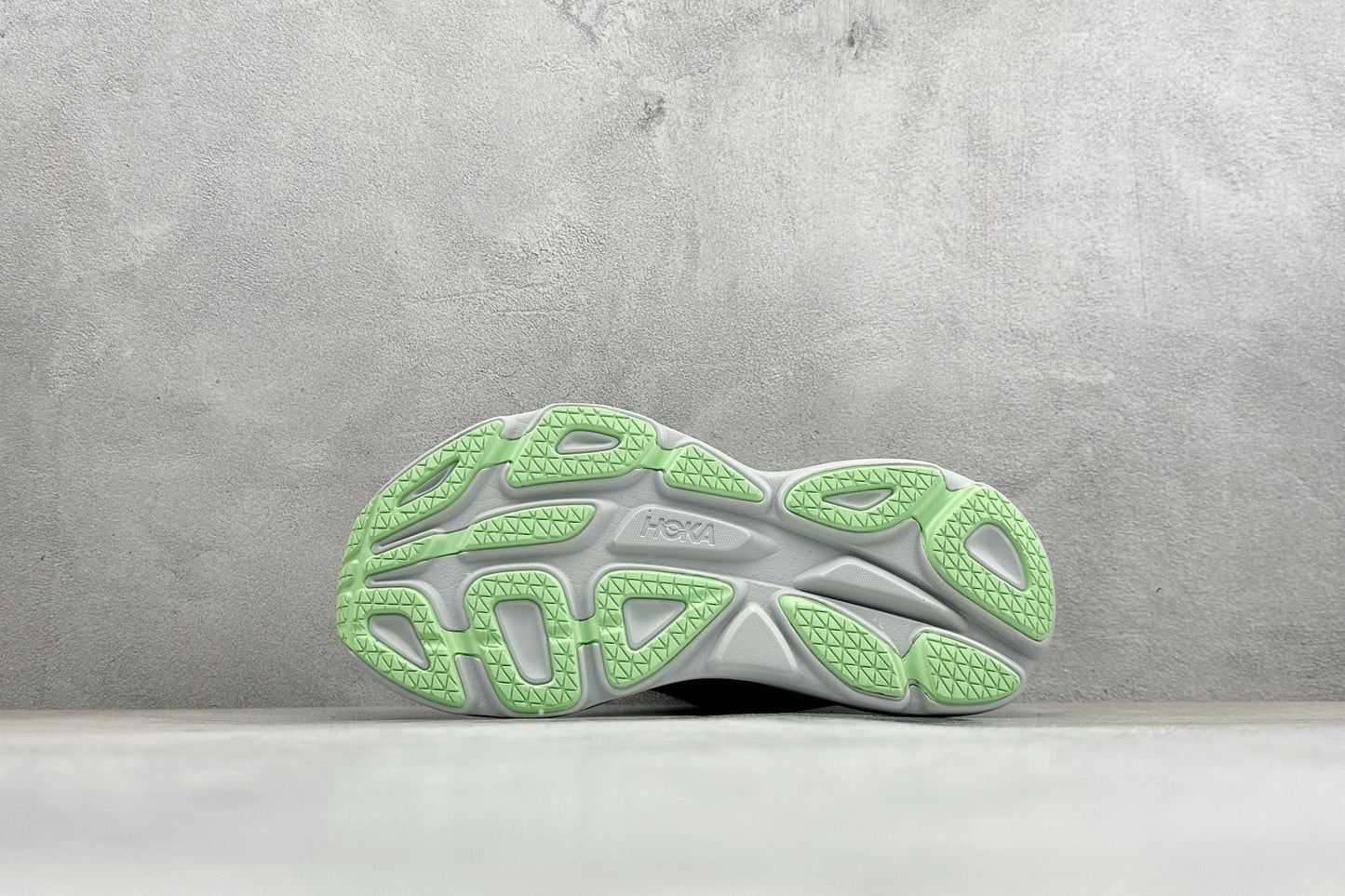 HOKA Bondi 8 Olive Green Lime Accent Running Shoes