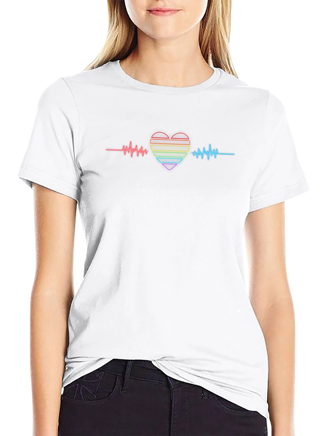 LGBT Pride Heartbeat Graphic Tee