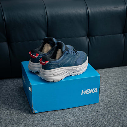 HOKA "Navy/White" Low-Top Mesh Lifestyle Sneakers