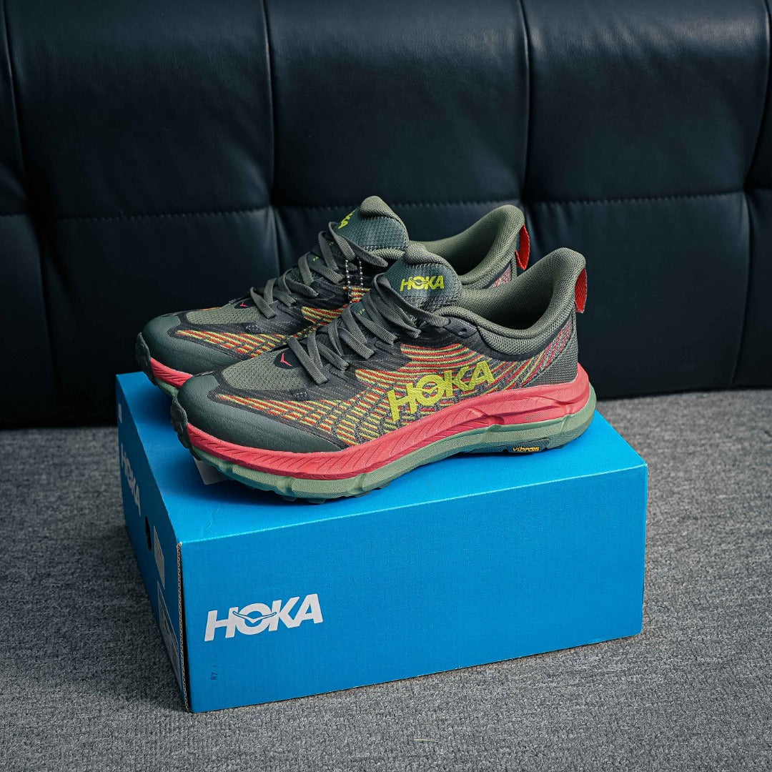 HOKA Mafate Speed 4 "Olive Green/Red" Trail Running Sneakers
