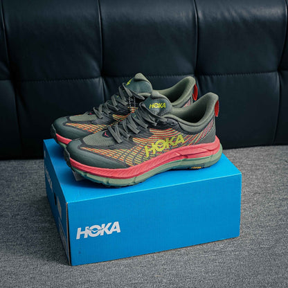 HOKA Mafate Speed 4 "Olive Green/Red" Trail Running Sneakers