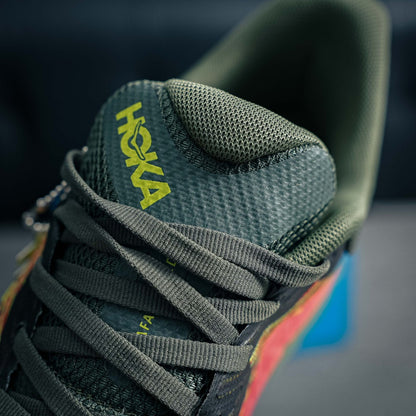 HOKA Mafate Speed 4 "Olive Green/Red" Trail Running Sneakers