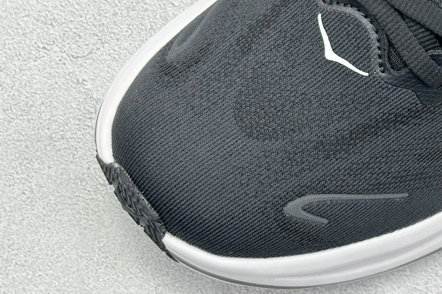 HOKA Clifton 10 Black White Cushioned Road Running Sneakers
