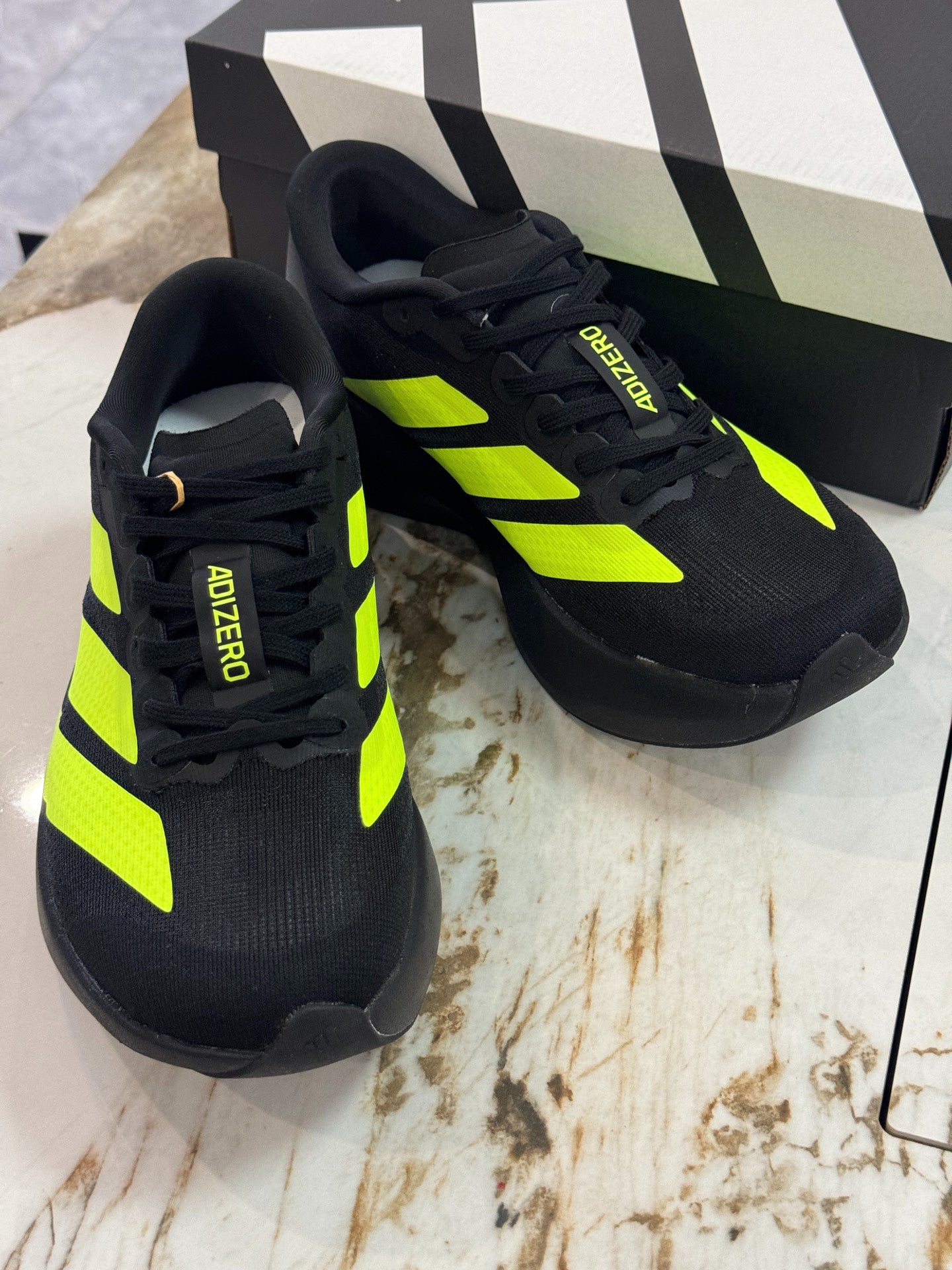 adidas Adizero Evo SL "Core Black / Lucid Lemon"