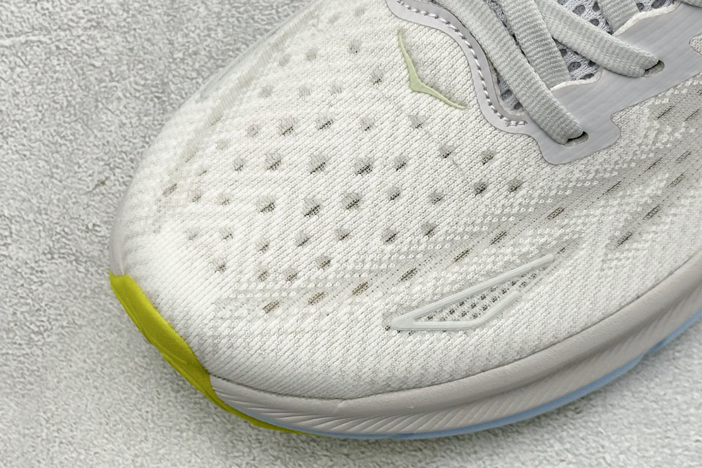 HOKA Clifton 9 White/Pale Blue Daily Road Running Shoe