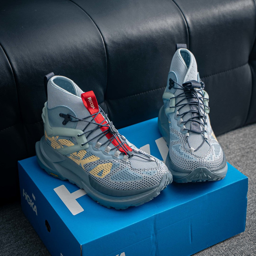 HOKA Mafate Speed 4 "Stone Blue" Mid-Top Trail Sneakers