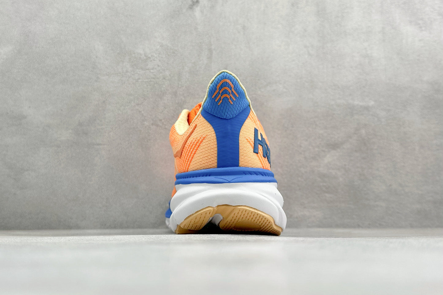 HOKA Clifton 9 Orange & Blue Gradient Daily Running Trainers