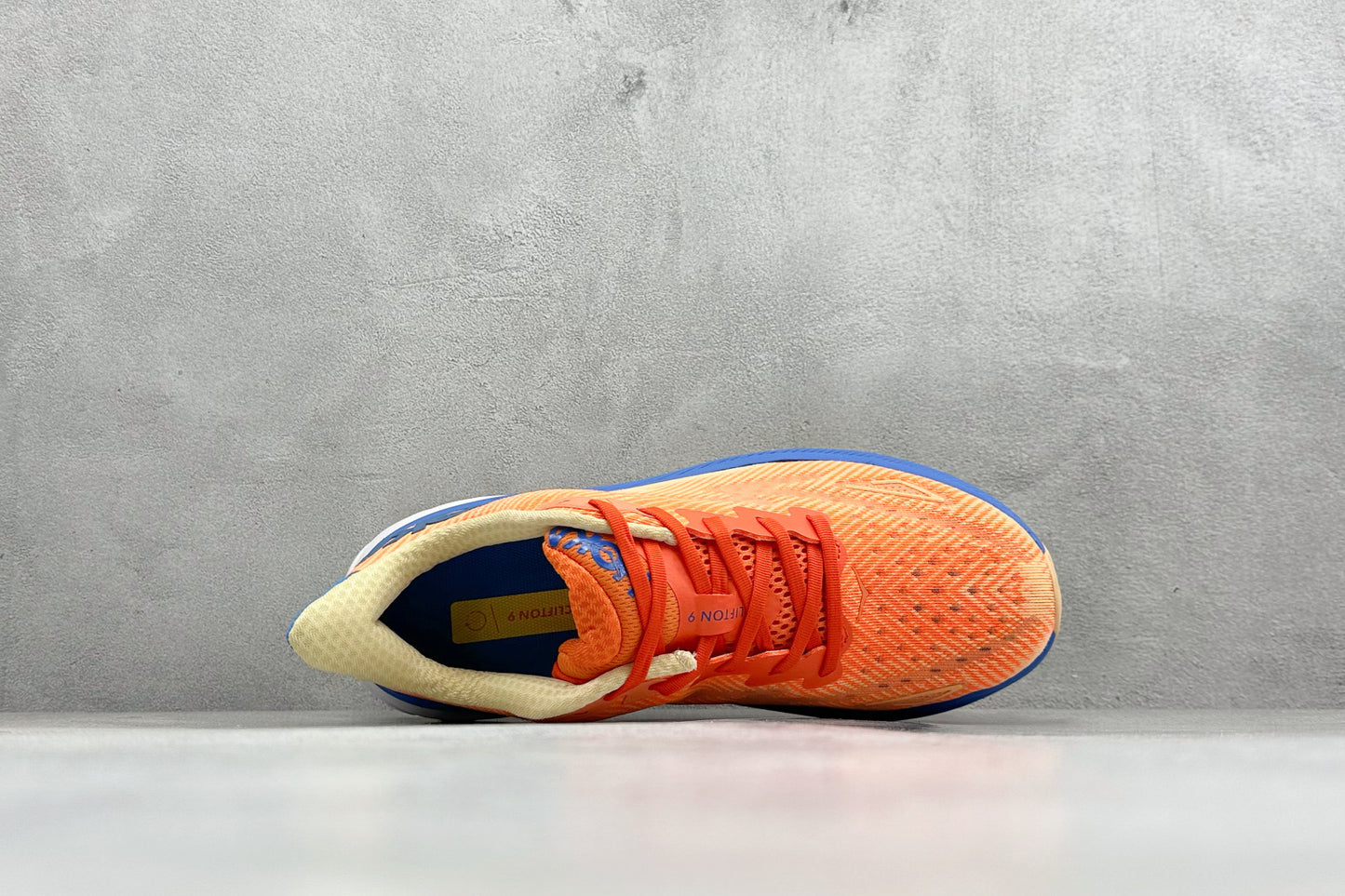 HOKA Clifton 9 Orange & Blue Gradient Daily Running Trainers