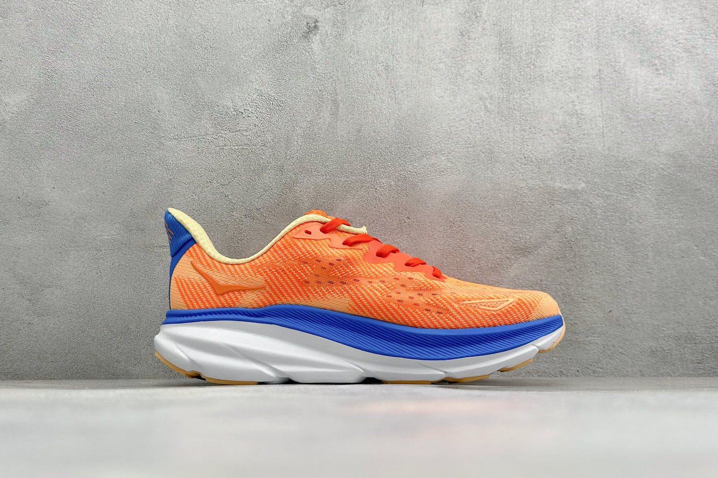 HOKA Clifton 9 Orange & Blue Gradient Daily Running Trainers