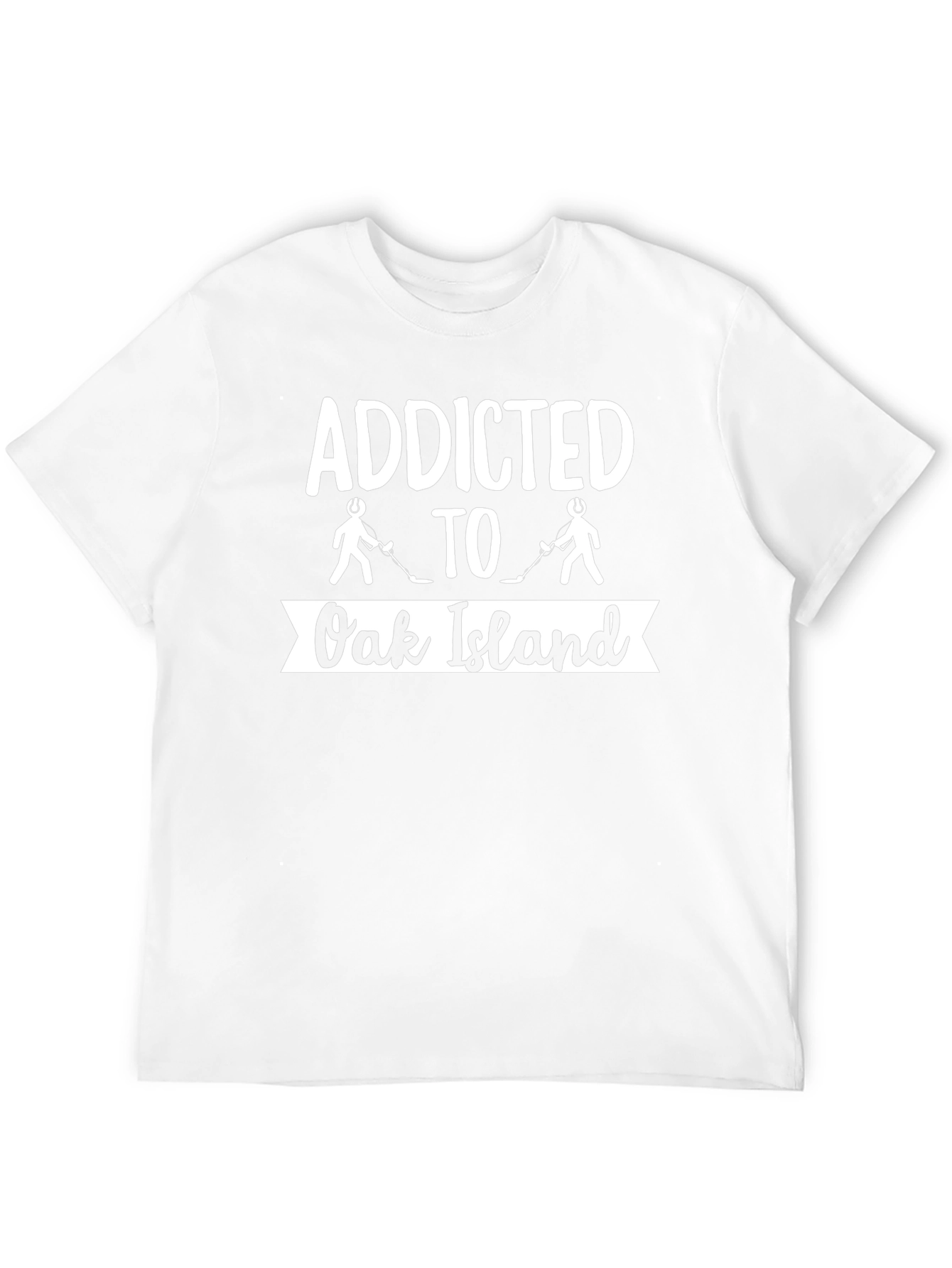 Addicted to Oak Island Hockey Black T-Shirt