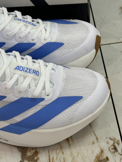 adidas Adizero Evo SL Running Shoes - Cloud White / Blue Fusion