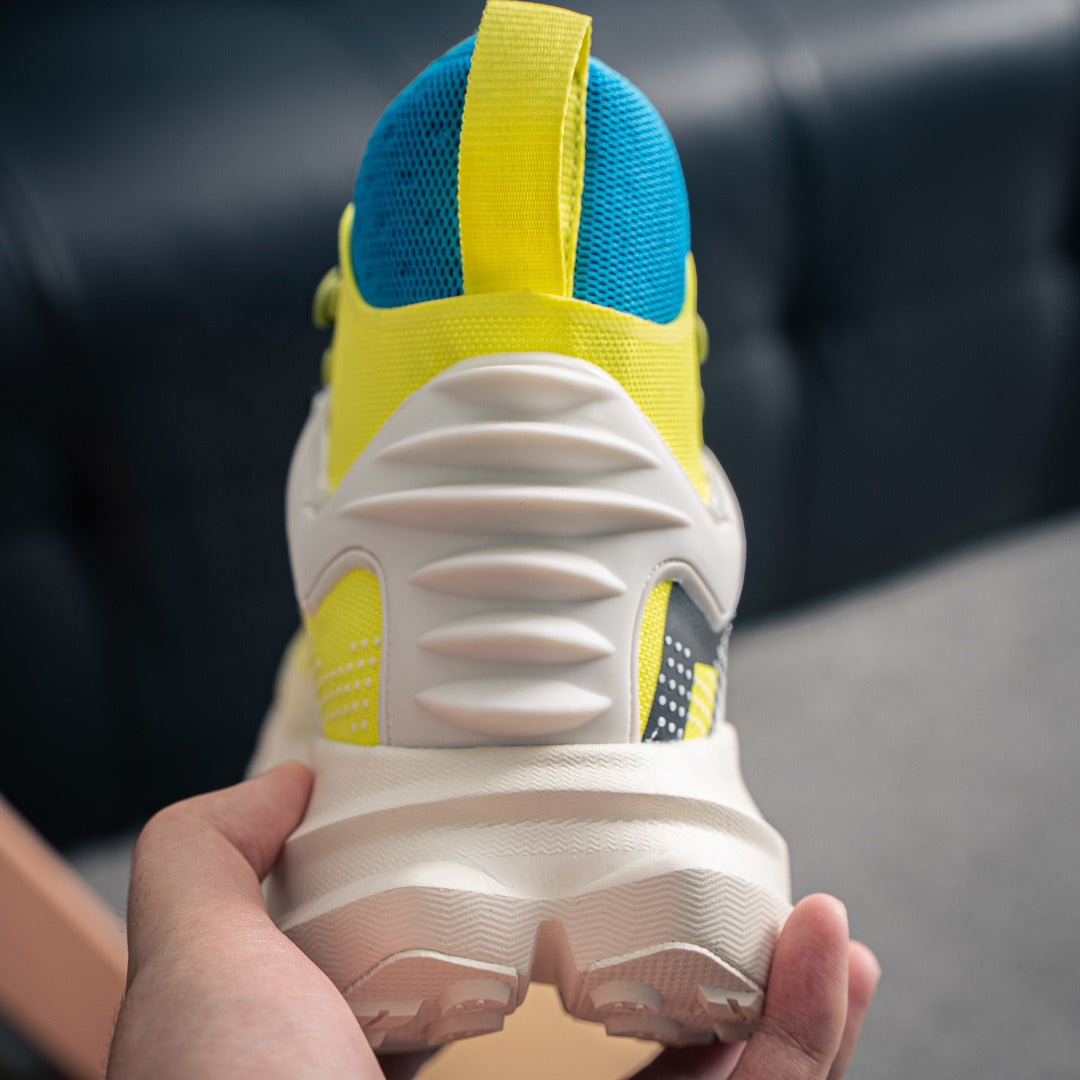 HOKA Mafate Speed 2 / Mafate X Hike "Hoka Hike" Yellow/Blue Mid-Top Trail Sneakers