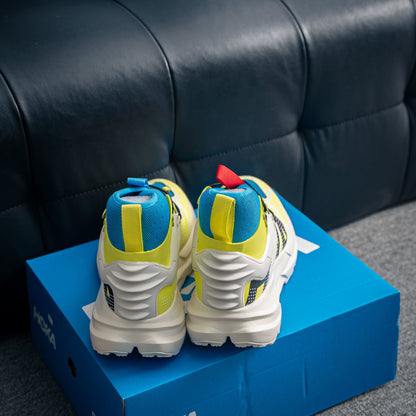HOKA Mafate Speed 2 / Mafate X Hike "Hoka Hike" Yellow/Blue Mid-Top Trail Sneakers