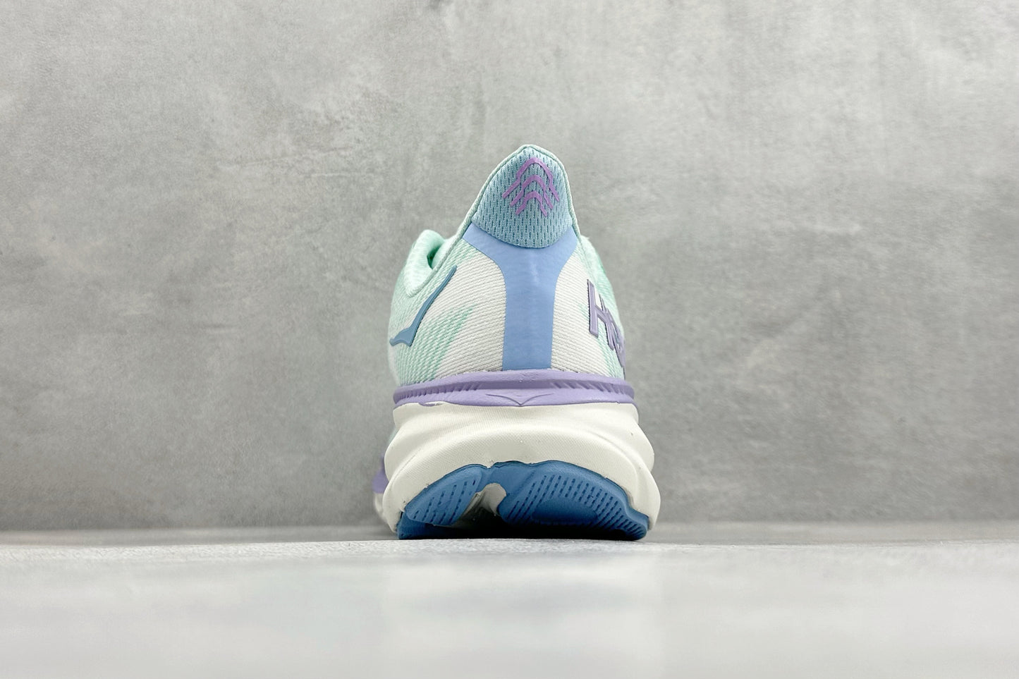 HOKA Clifton 9 Mint & Lavender Gradient Daily Running Trainers
