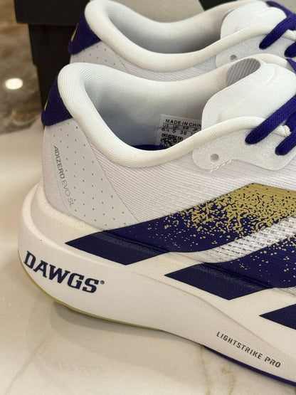 Adidas Adizero Evo SL "University of Washington Huskies" Running Shoes