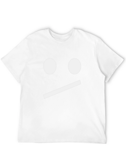 Neutral Face Graphic Tee - Black Cotton Shirt