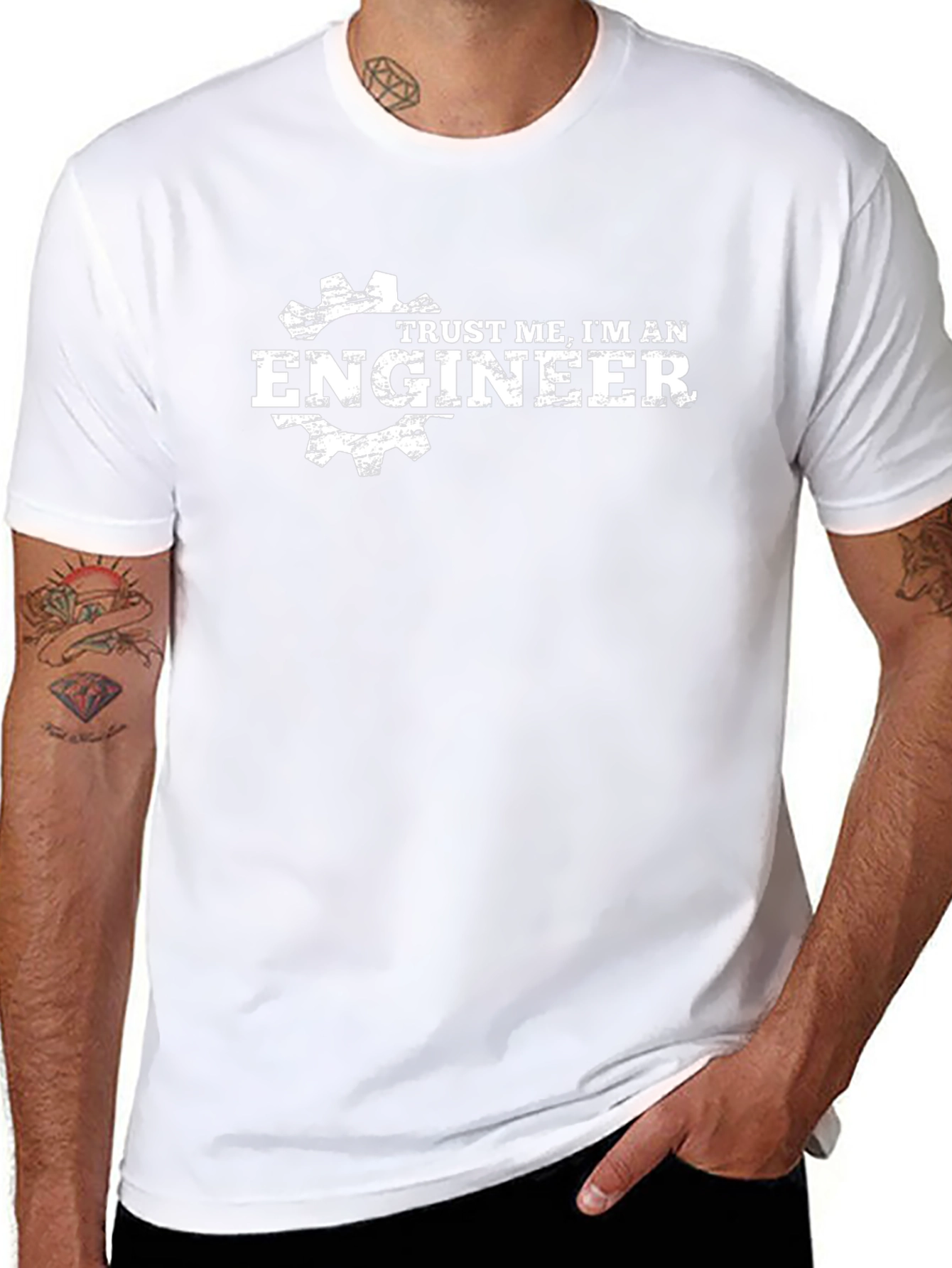 Trust Me Im An Engineer - Black T-Shirt