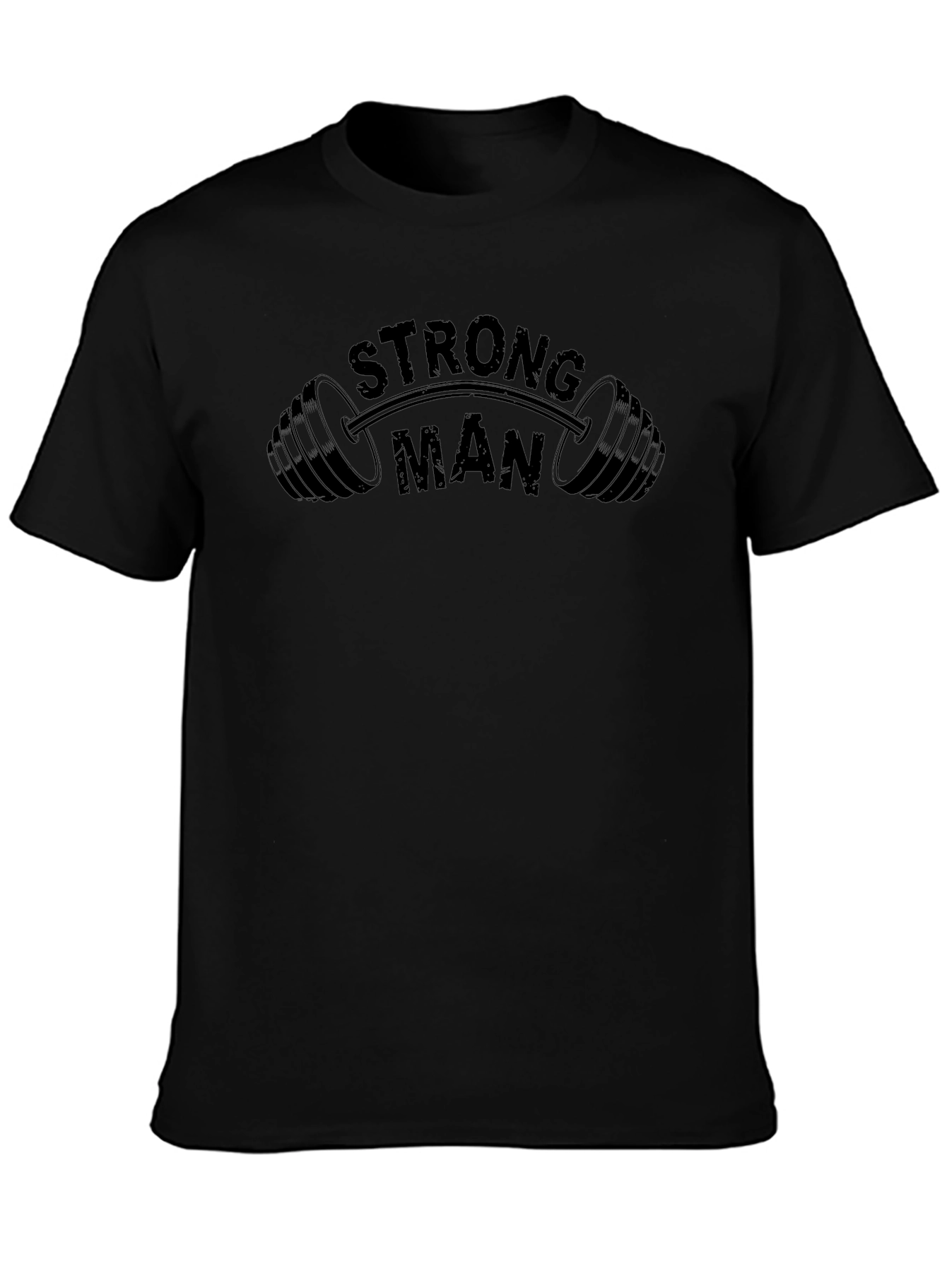 Strong Man Black T-Shirt